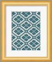 Ornamental Pattern in Teal V Fine Art Print