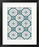 Ornamental Pattern in Teal VI Fine Art Print