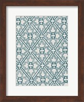 Ornamental Pattern in Teal VIII Fine Art Print