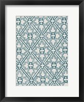 Ornamental Pattern in Teal VIII Fine Art Print