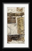Birch Bark Abstract II Framed Print