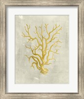 Coral in Mustard Fine Art Print