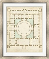 Plan in Taupe & Spa I Fine Art Print