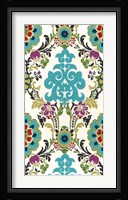 Jewel-tone Damask V Framed Print
