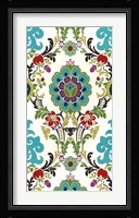 Jewel-tone Damask VI Framed Print