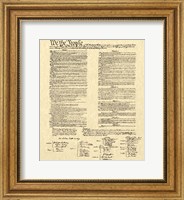 Constitution on Khaki Fine Art Print