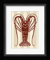 Sea Life Silhouette IV Framed Print