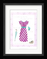 Fashion Diary II Framed Print