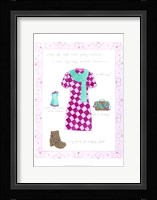 Fashion Diary III Framed Print