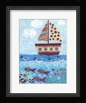 Sunny Sailing Framed Print