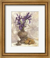 Purple Iris & Pear Fine Art Print