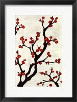 Red Berry Branch I Fine Art Print