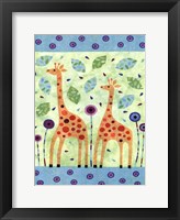 Giraffe Pair Framed Print
