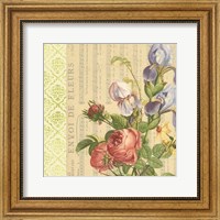 English Garden Bouquet I Fine Art Print