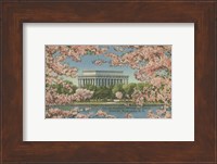 Lincoln Memorial & Cherry Blossoms Fine Art Print