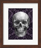 Skull on Damask Fine Art Print