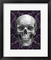 Skull on Damask Fine Art Print