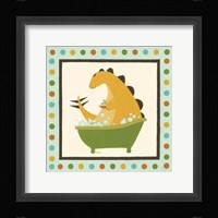 Rub-A-Dub Dino IV Framed Print