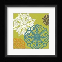 Vibrant Winter Lace I Framed Print
