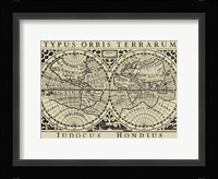 Vintage Map on Khaki I Fine Art Print