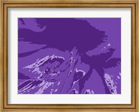 Amaryllis Pistils up close on Purple Fine Art Print