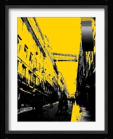 City Street on Yellow Fine Art Print