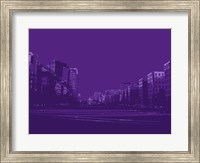 City Block on Purple Fine Art Print