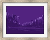 City Block on Purple Fine Art Print