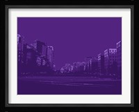 City Block on Purple Fine Art Print