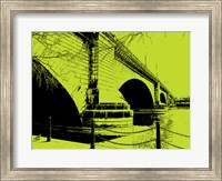 London Bridges on Lime Fine Art Print