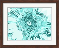 Turquoise Abstract Flower Fine Art Print