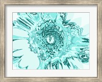 Turquoise Abstract Flower Fine Art Print