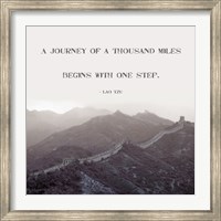 A Journey Of A Thousand Miles Fine Art Print