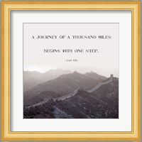 A Journey Of A Thousand Miles Fine Art Print