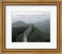 A Journey Of A Thousand Miles Quote Fine Art Print