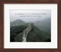 A Journey Of A Thousand Miles Quote Fine Art Print