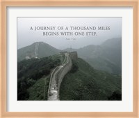 A Journey Of A Thousand Miles Quote Fine Art Print