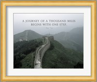 A Journey Of A Thousand Miles Quote Fine Art Print