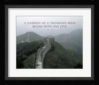 A Journey Of A Thousand Miles Quote Fine Art Print