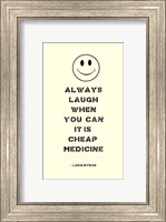 Always Laugh Lord Byron Quote Fine Art Print