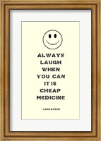 Always Laugh Lord Byron Quote Fine Art Print