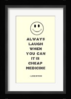Always Laugh Lord Byron Quote Fine Art Print