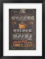Coffee Menu I Fine Art Print