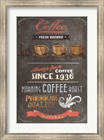 Coffee Menu II Fine Art Print
