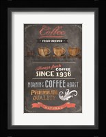 Coffee Menu II Fine Art Print