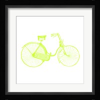 Lime On White Bicycle Fine Art Print