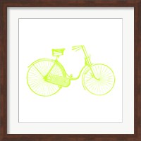 Lime On White Bicycle Fine Art Print