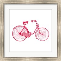 Red on White Bicycle Fine Art Print