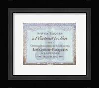 French Soap Label II Framed Print