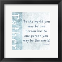 To One Person Framed Print